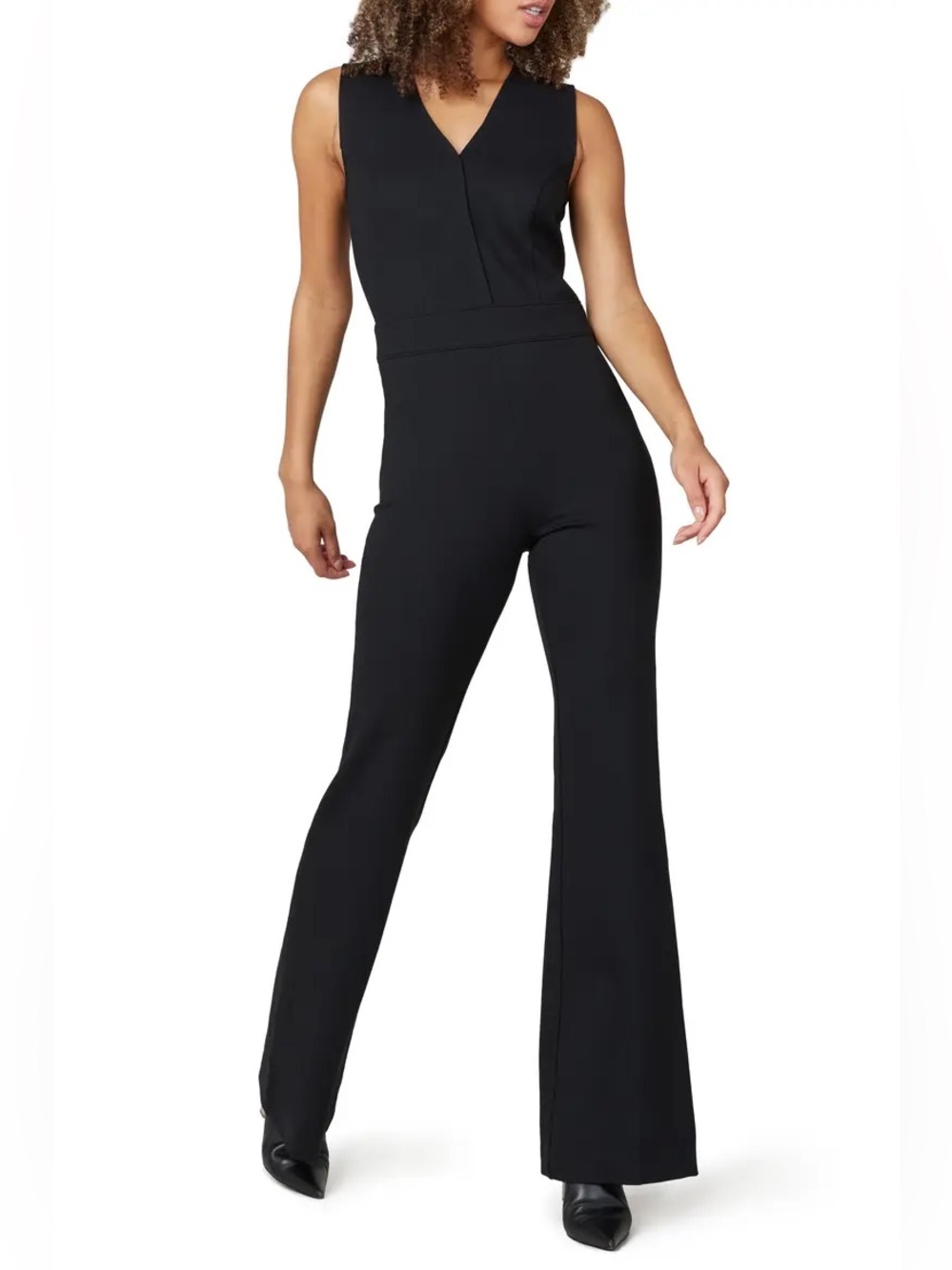 NWT Spanx Sleeveless Perfect Jumpsuit Black Ponte M